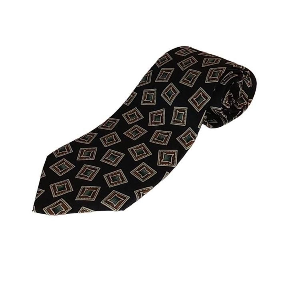 Chaps Ralph‎ Lauren Geometric Black Tie